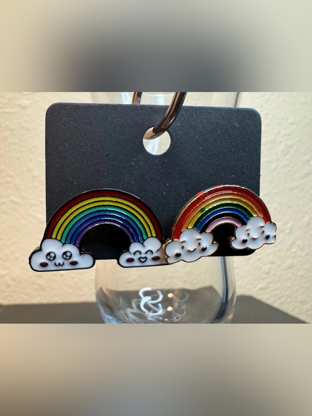 Cute Rainbow Cloud Kids Earrings - Multicolor